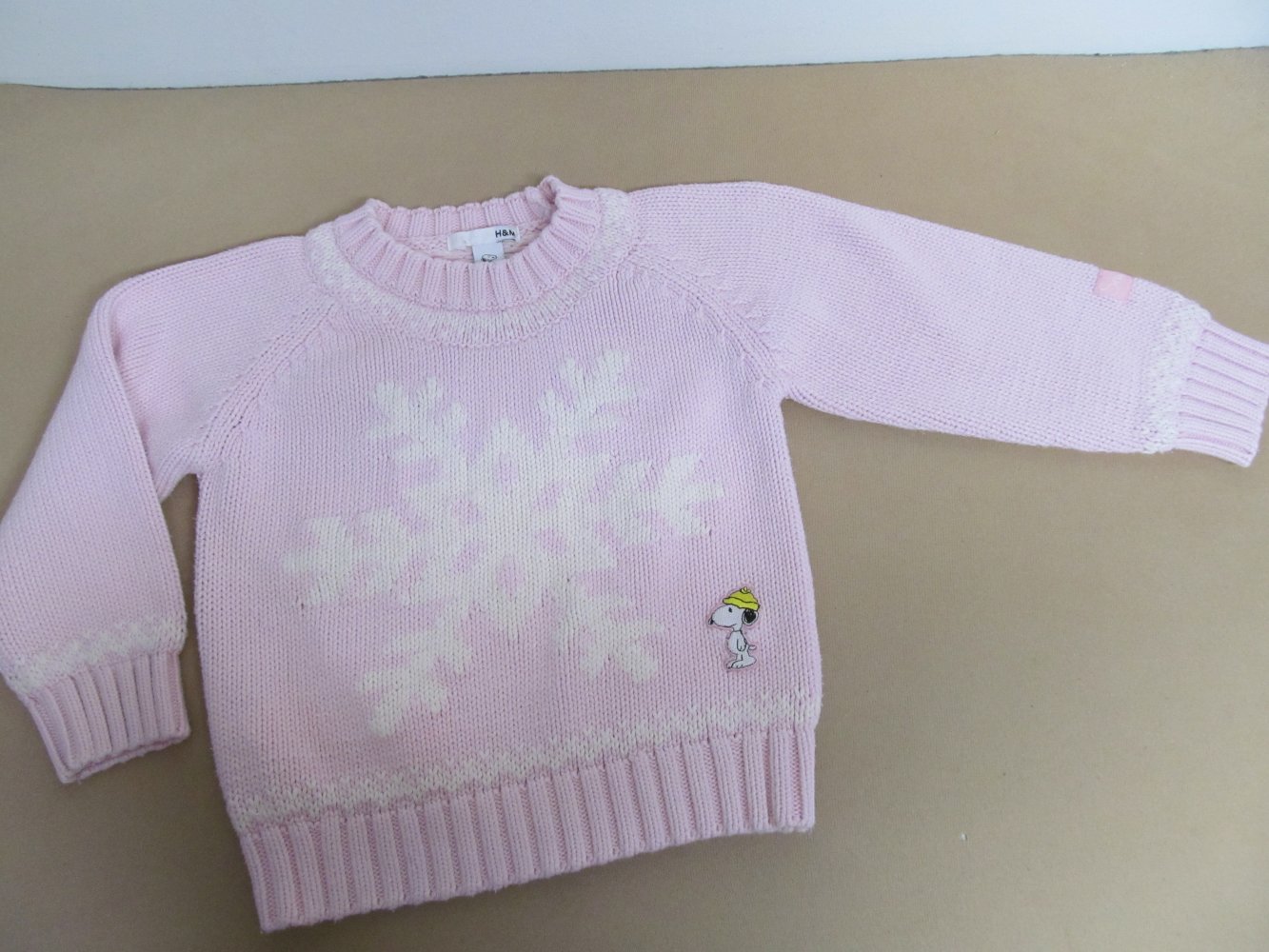 Strickpullover Pullover Pulli Shirt Gr. 116 Snoopy H&M