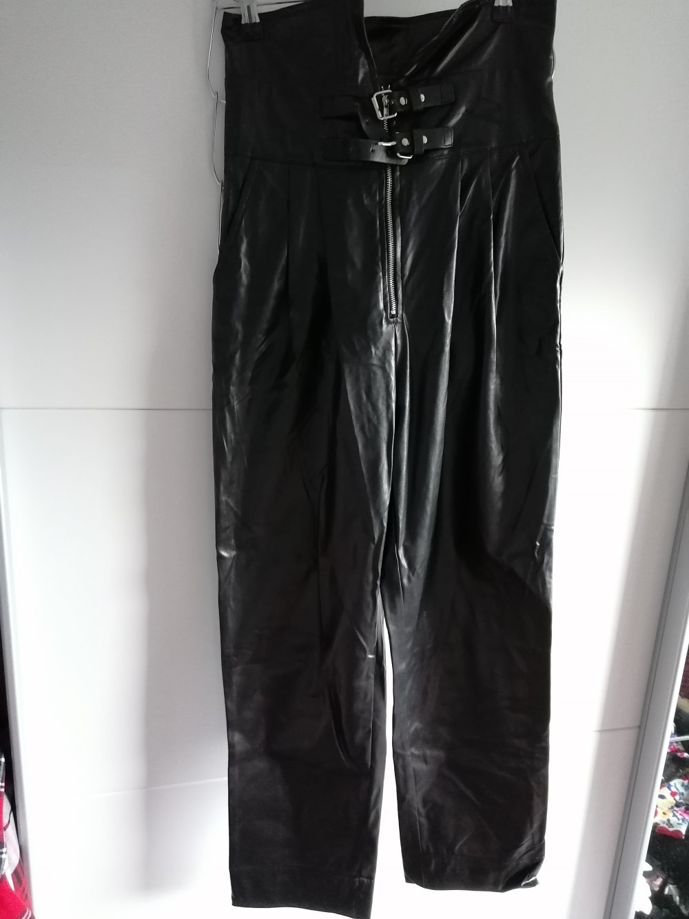 Damen PU Lederhose 