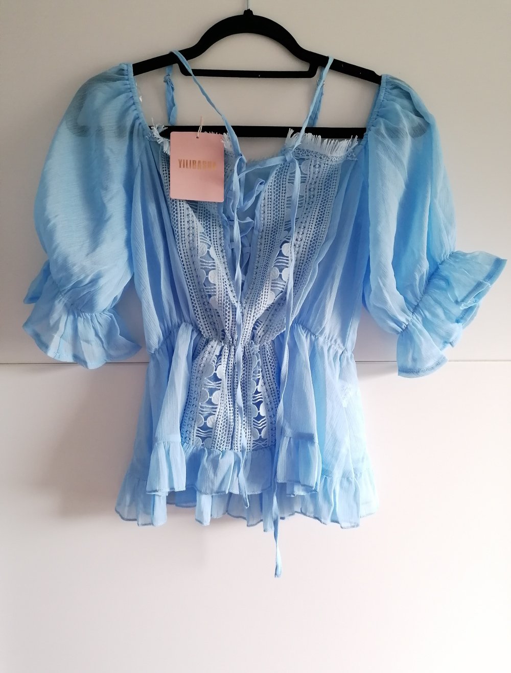 Damen Bluse hellblau