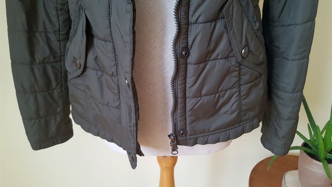Marc O`Polo Stepp Strick Jacke kahki Gr.S XS 36 