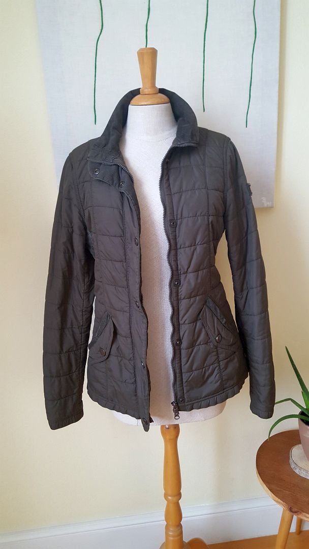 Marc O`Polo Stepp Strick Jacke kahki Gr.S XS 36 