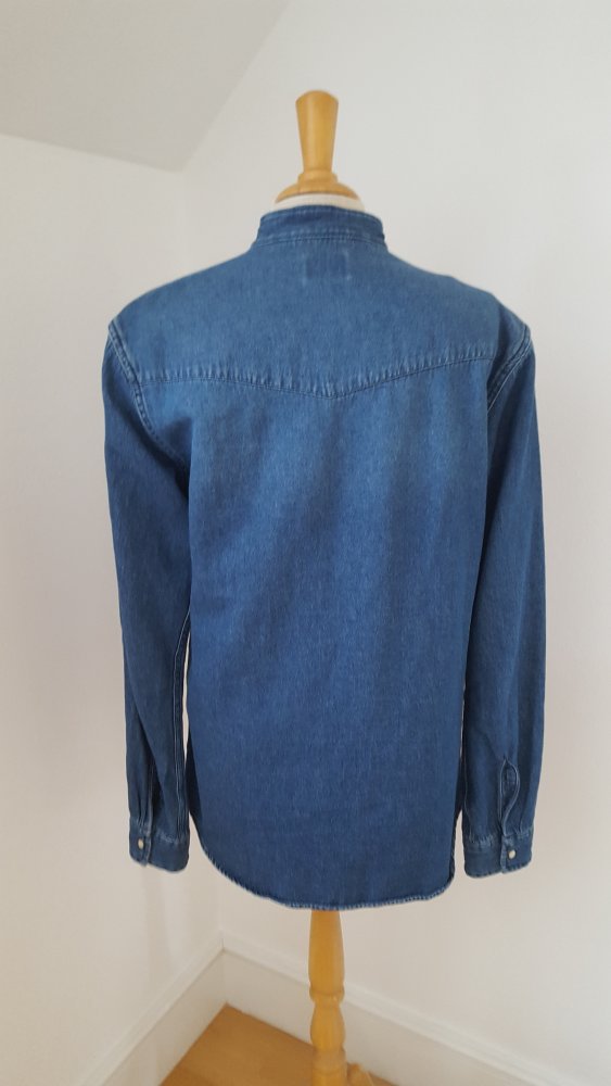 #Selected Home Gr.S Jeans Hemd Stehkragen 