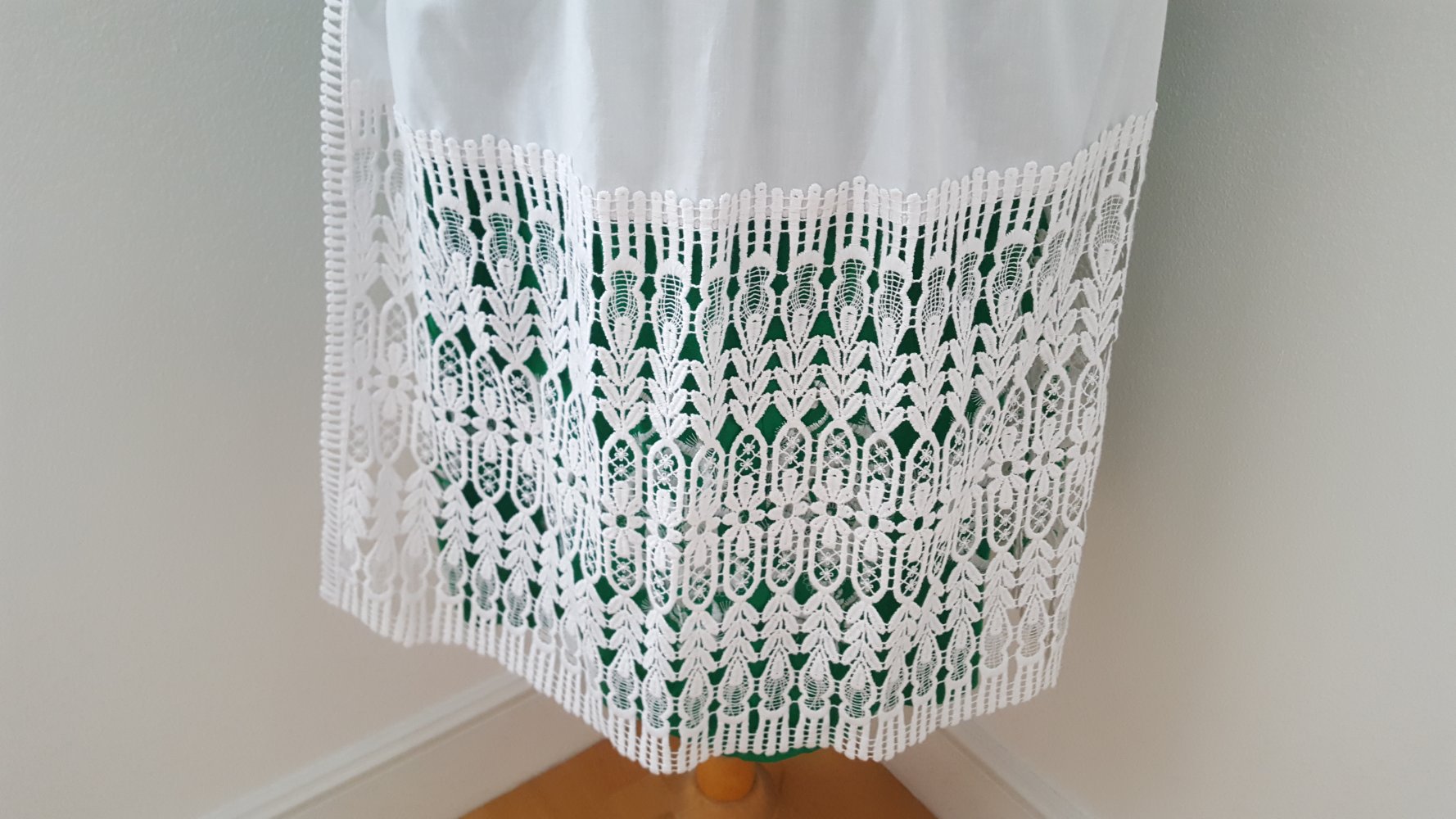 Dirndel Kleid Orginal Schürze Bluse Kette Gr.S Vintage 