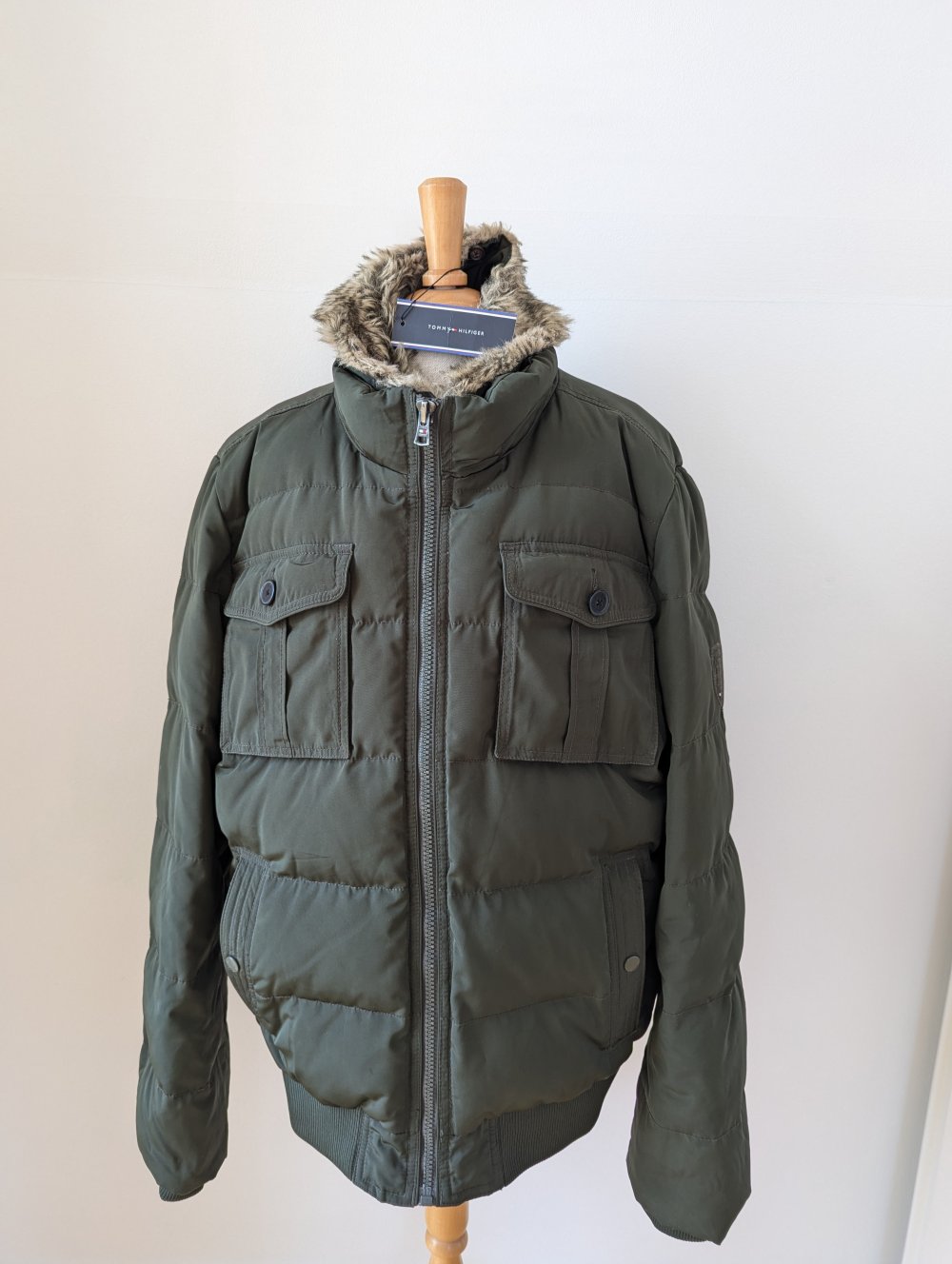 Tommy Hilfiger Daunen Jacke Khaki XXL XL Parka Gant Hilfiger