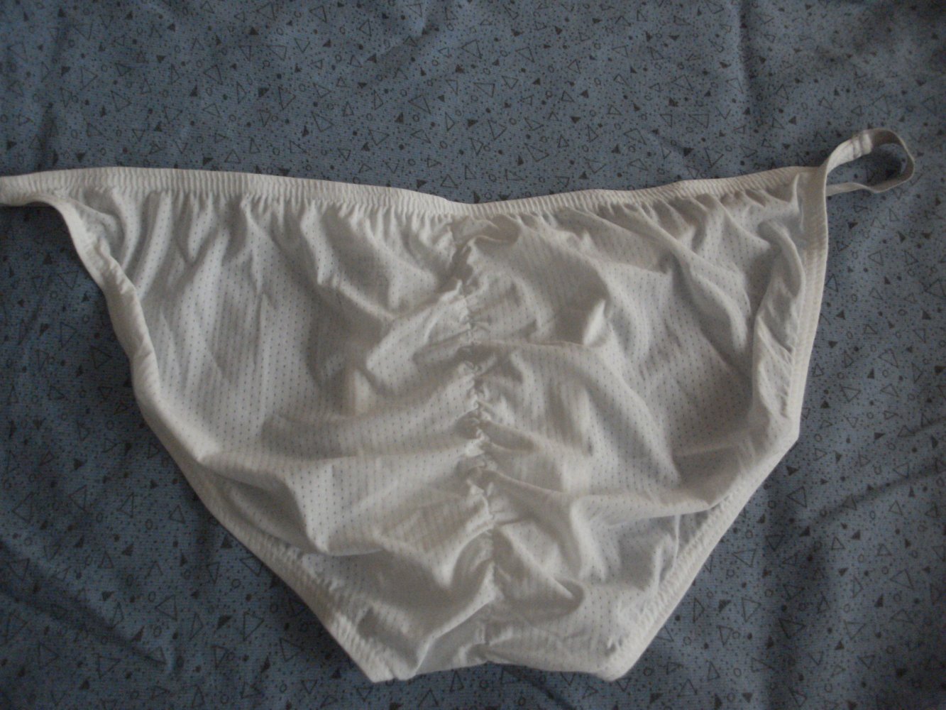 Herren Slip, Tanga-Slip, L, perforiert