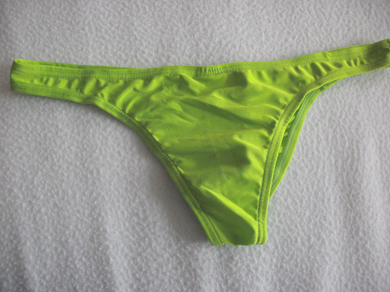 Herrenbadehose, Bademinislip, Badeslip, Badetanga M, Neongrün