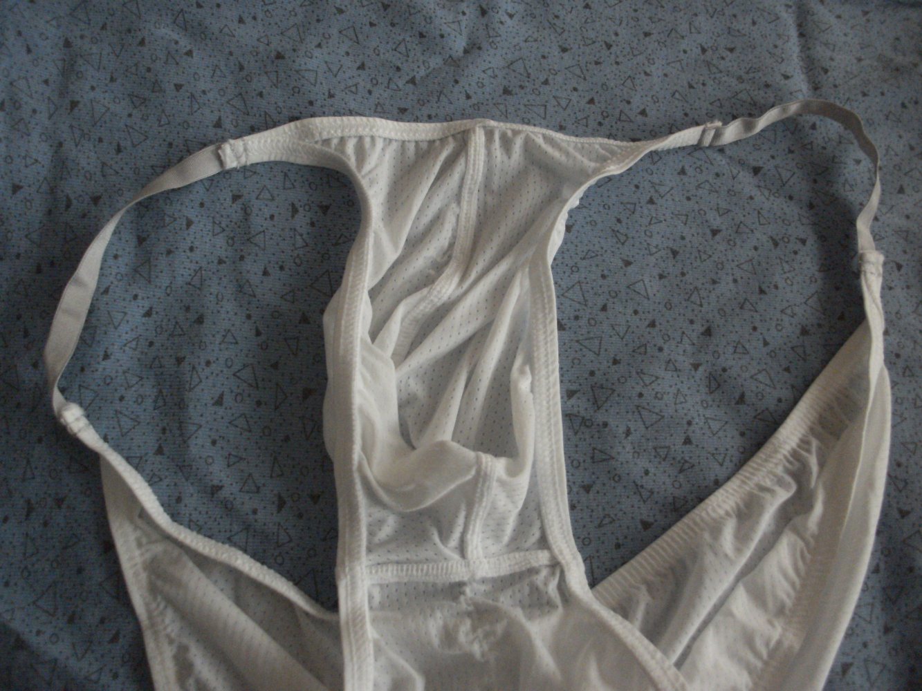 Herren Slip, Tanga-Slip, L, perforiert