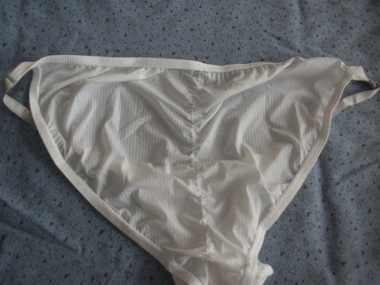 Herren Slip, Tanga-Slip, L, perforiert