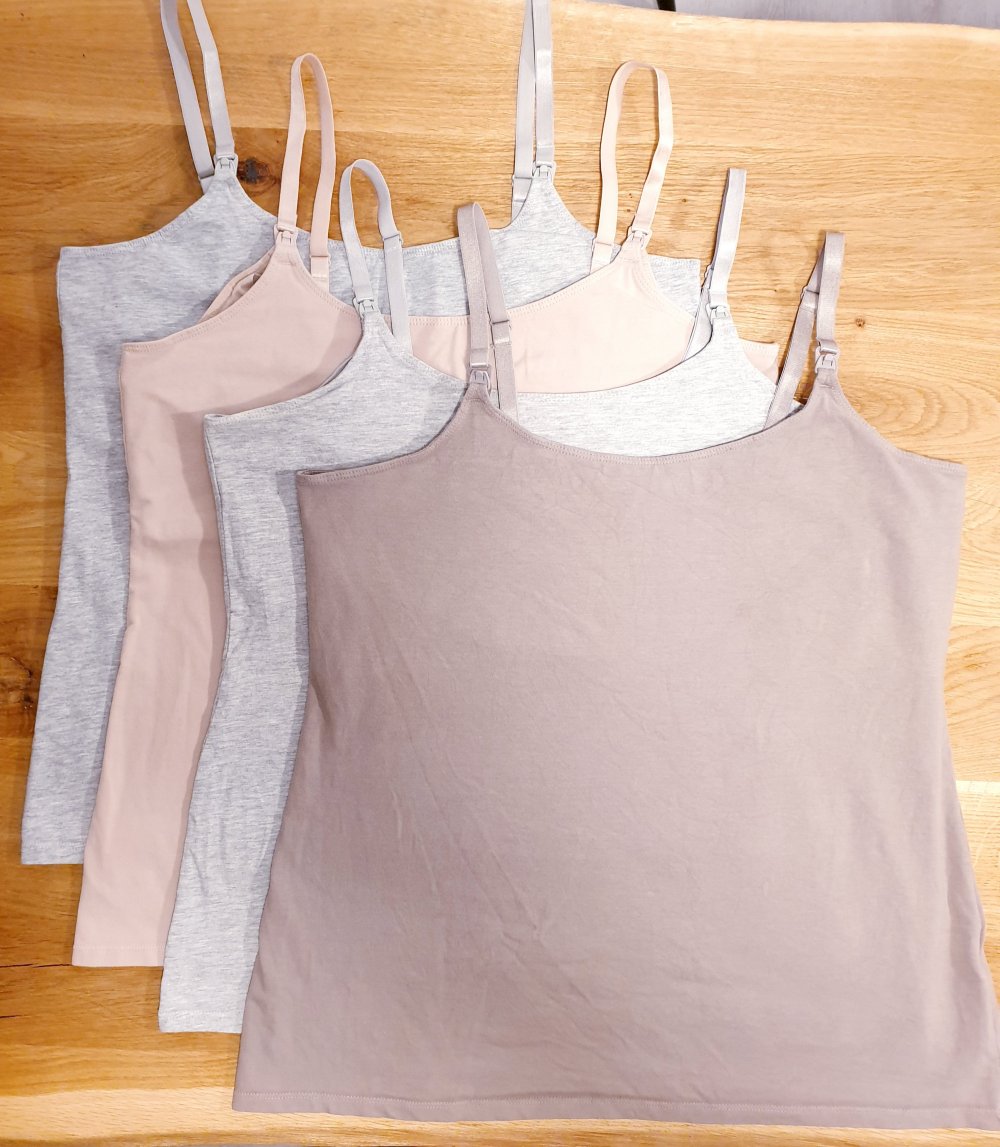 4x H&M Gr. L Stilltops Stillmode Stillshirt Trägertops 