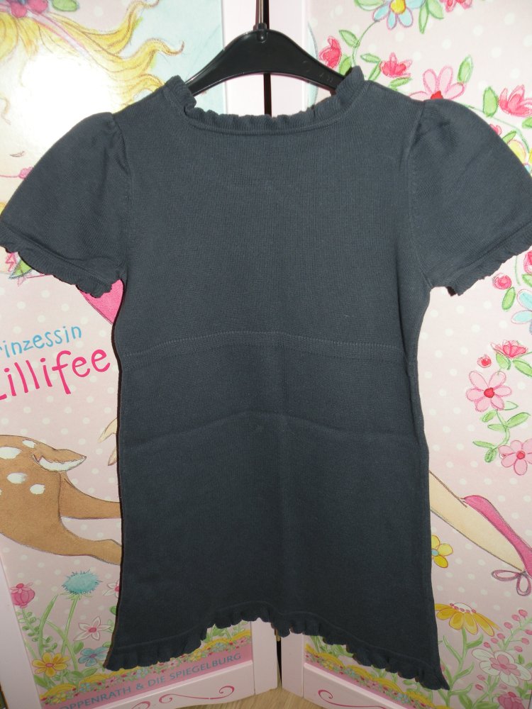 Mädchen Kleid Winterkleid Dunkelblau zu Stiefeln Weihnachten Esprit Gr 116 122 top Zustand