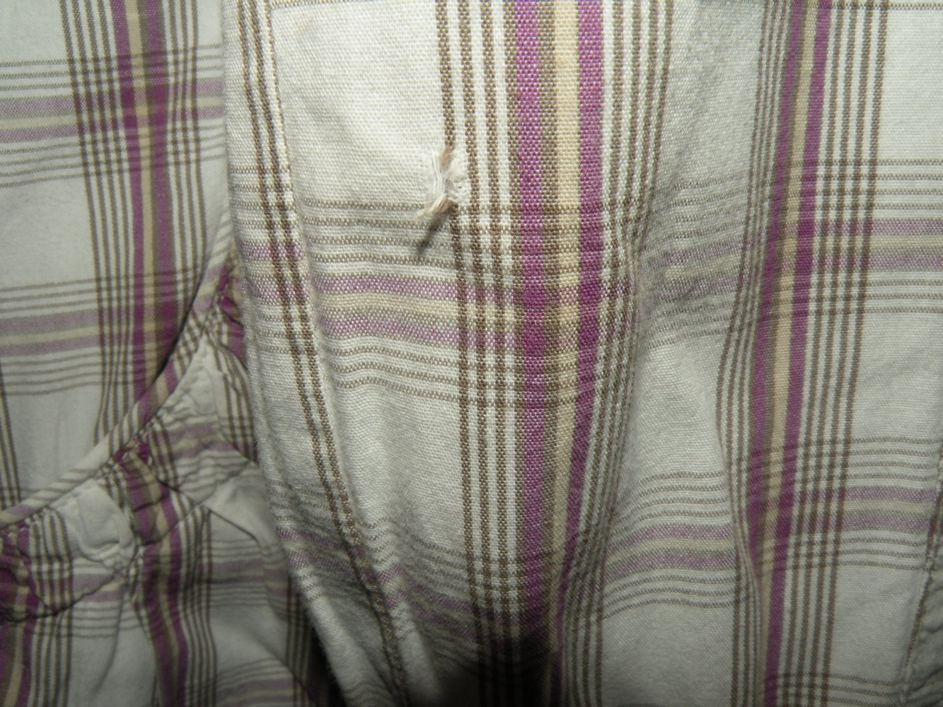 Mädchen Frühling Sommer Jacke Übergangsjacke Charles Vögele Weiß Lila Oliv kariert Gr. 134 140
