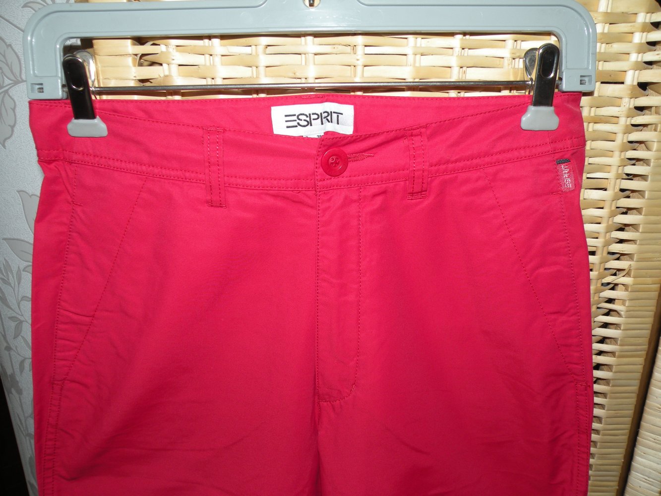 7/8 Mädchen Damen Sommer Hose Rot Hummer Esprit super Zustand Gr. 36