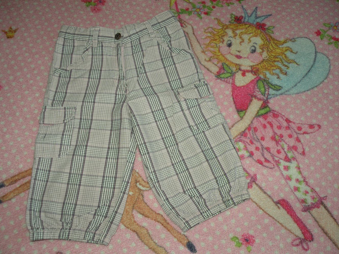 Mädchen Shorts Bermudas kurze Hose Pumphose Papagino Gr. 98 104 rosa lila kariert