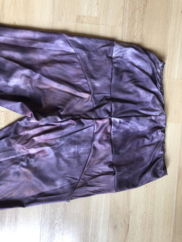 Stylische Hose, Leggins, LARP, Mittelalter, Steampunk, Punk, Gothic, braun, lila, grau