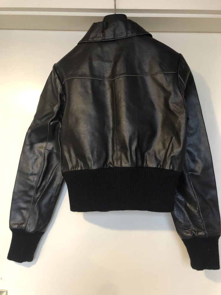 Vero Moda Lederjacke schwarz Gr.36/38 Jacke Leder 