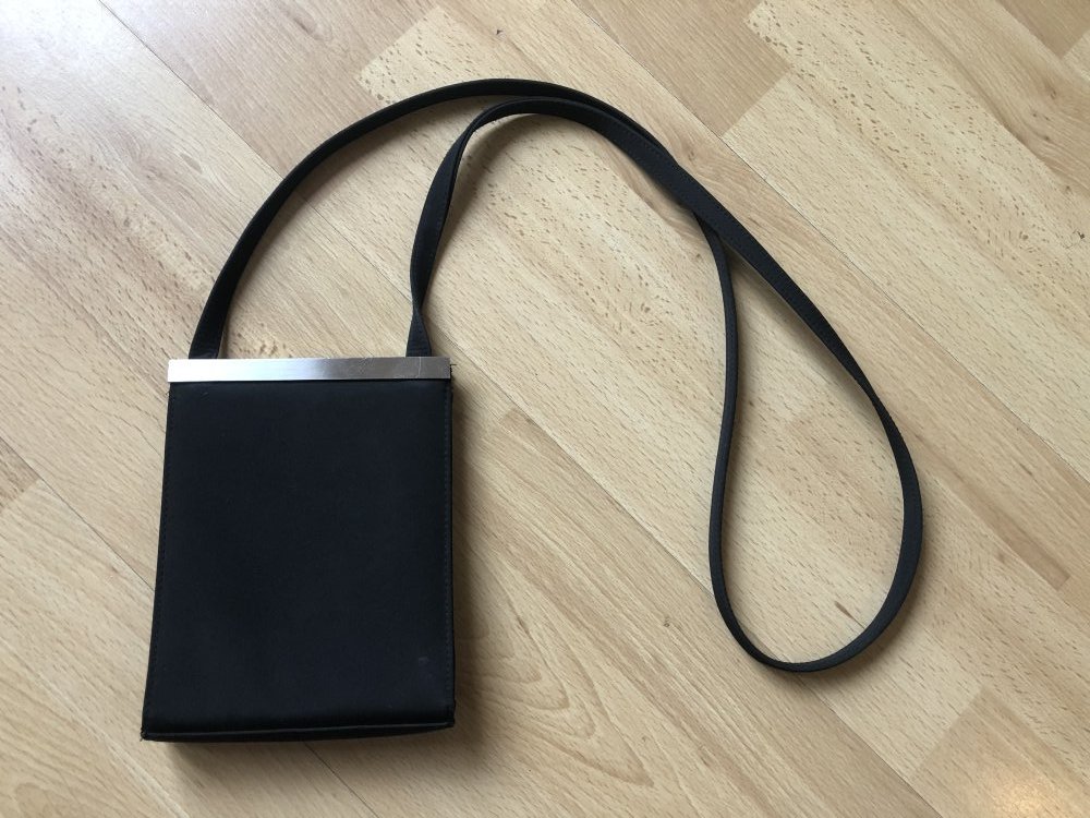 Jean Pascale Clutch, klassisch schwarz, Handtasche