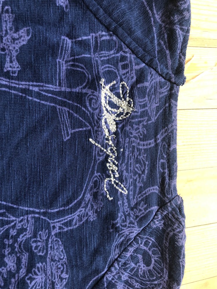 Desigual Jersey Kleid. dunkelbunt blau violett, langarm
