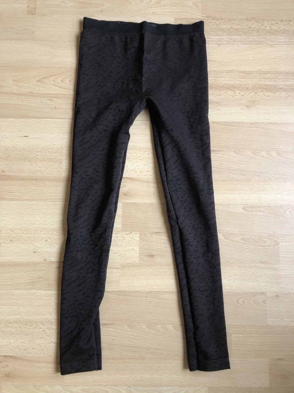 Animal Print Legging, Leopard, Tiger, schwarz braun, Stretch Hose