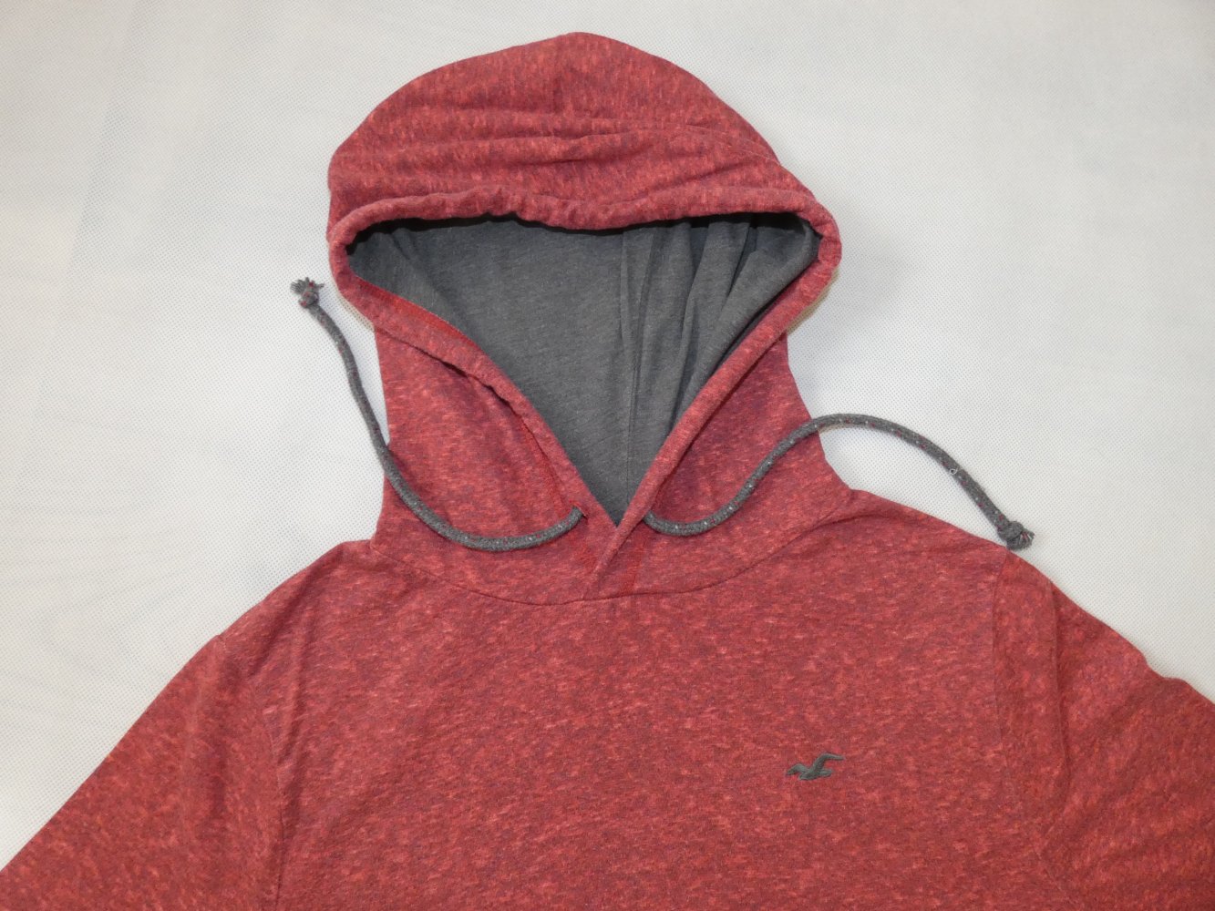 Herren Hoodie Kapuzenpullover Rot Gr. S von Hollister