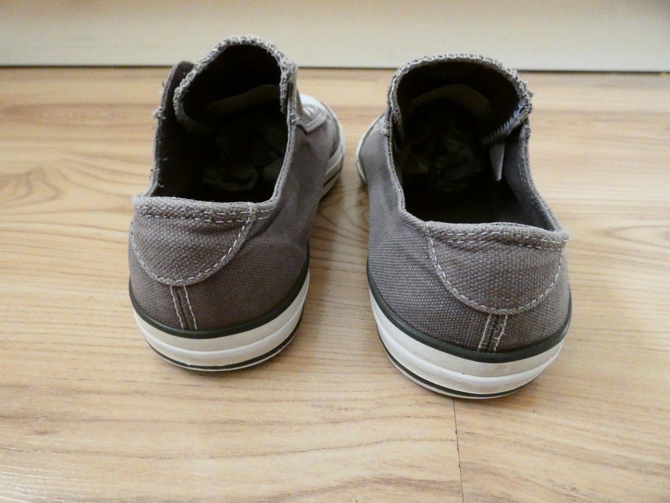 Herren Jungen Canvas Schuhe Grau Gr. 40