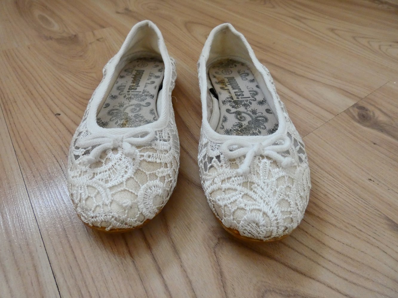 Mädchen Ballerinas Beige Gr. 33