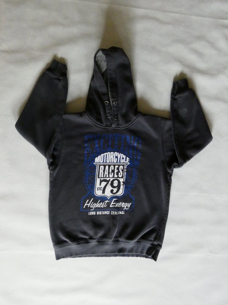 Jungs Hoodie Kapuzenpullover Grau Gr. 152 von Staccato