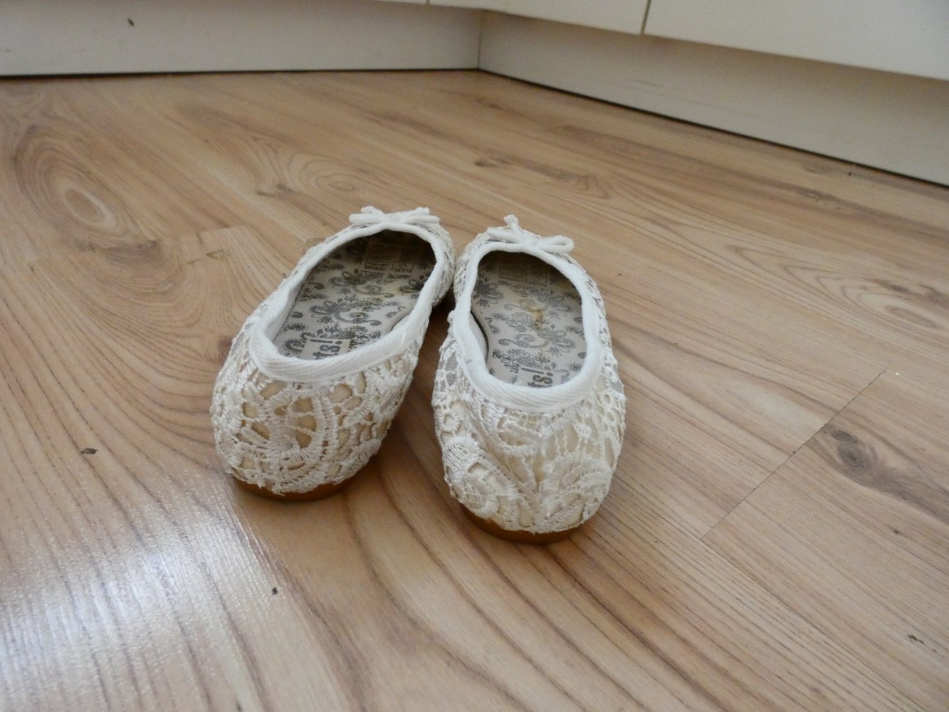Mädchen Ballerinas Beige Gr. 33