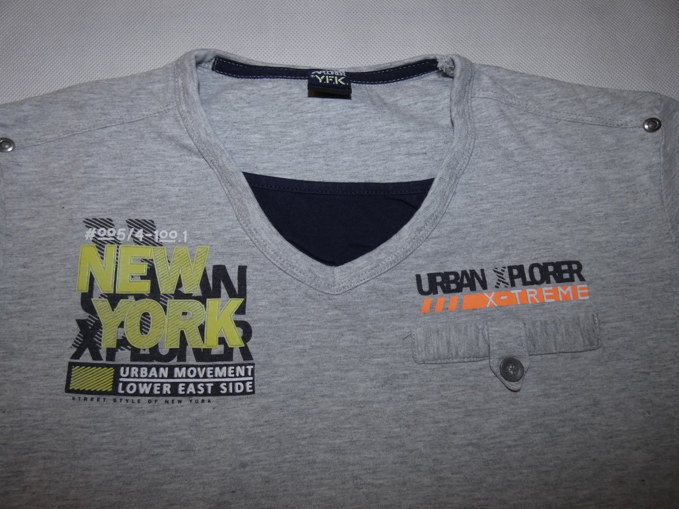 Jungen Langarm Shirt Grau Gr. 170 176
