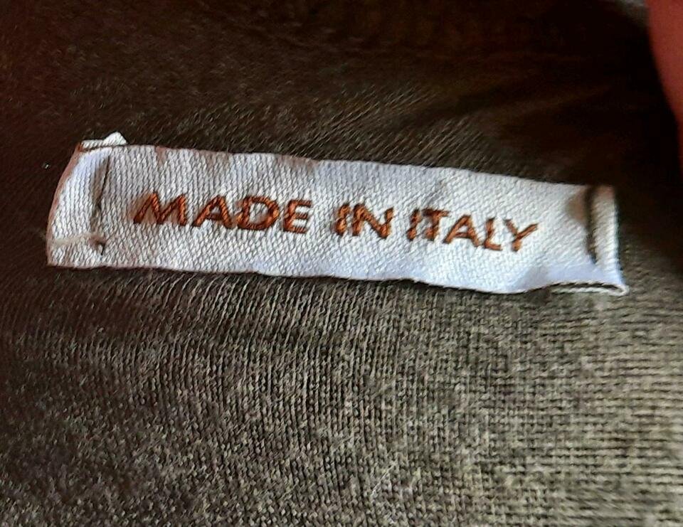 Bluse Made in ITALY mit Rautenmuster Gr. 38