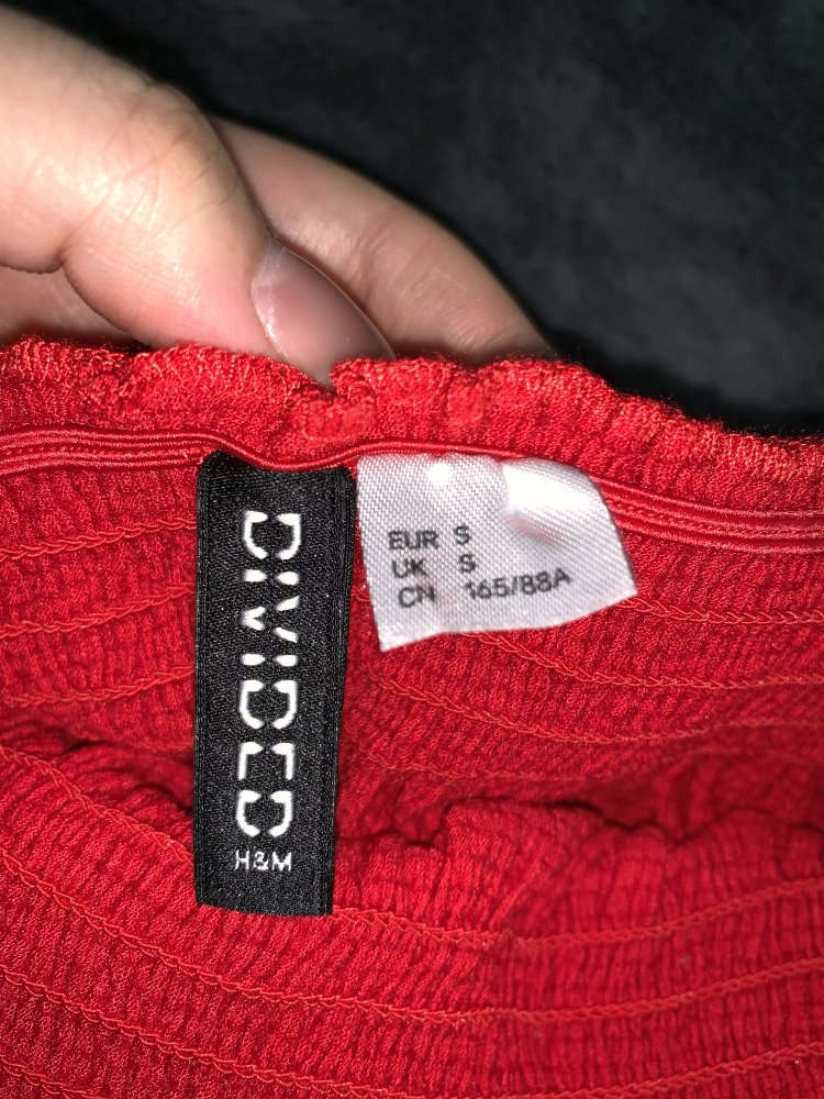 Schulterfreies Croptop von H&M - Größe S - Zustand: sehr gut!