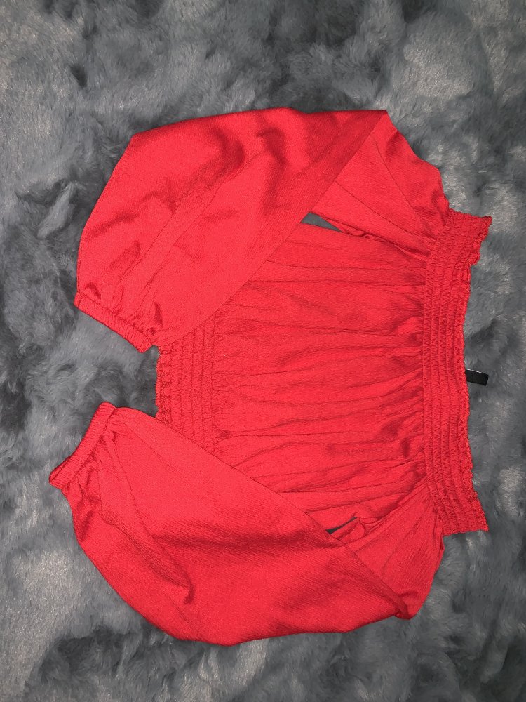 Schulterfreies Croptop von H&M - Größe S - Zustand: sehr gut!