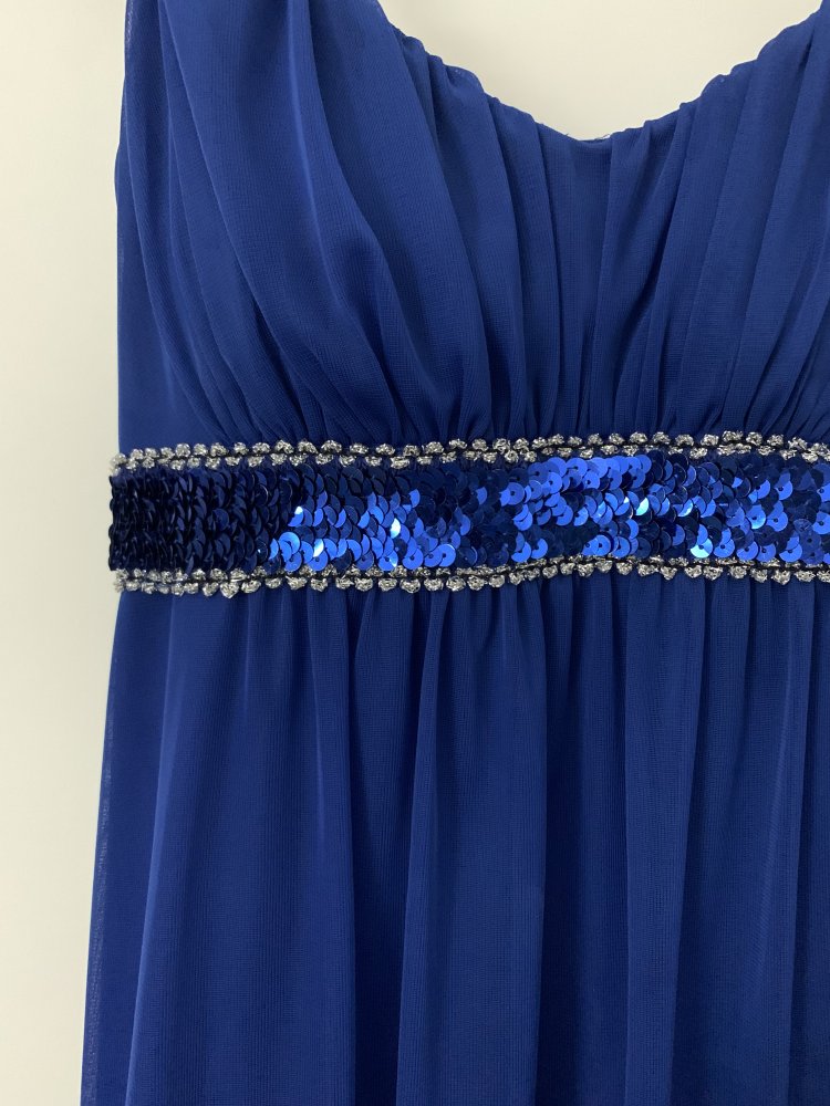 Dunkelblaues Abendkleid mit Pailletten - Größe: S - Zustand: neu!