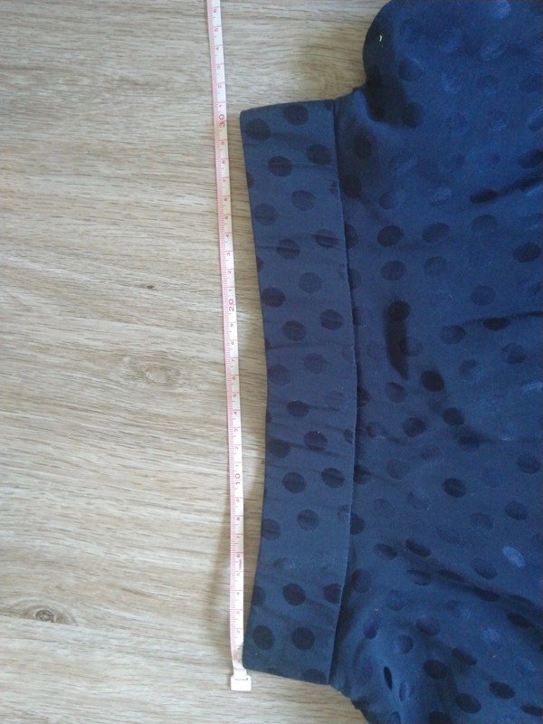 Blauer Tellerrock, midi, High Waist mit Taschen, orsay