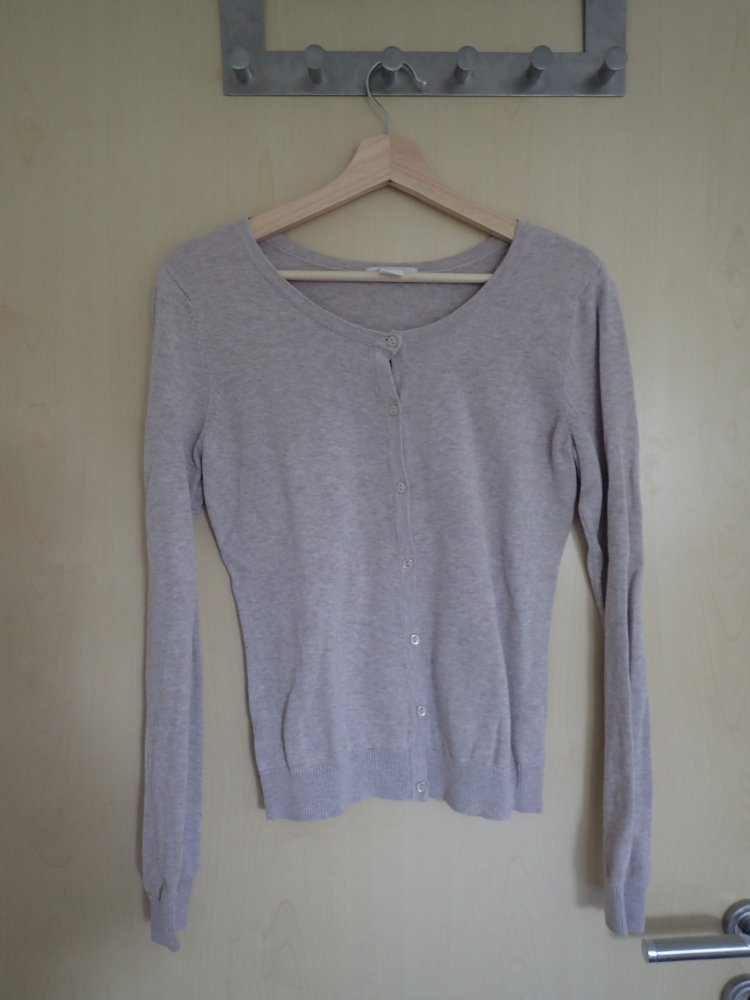 Cardigan mit Knopfleiste und Rundhalsausschnitt