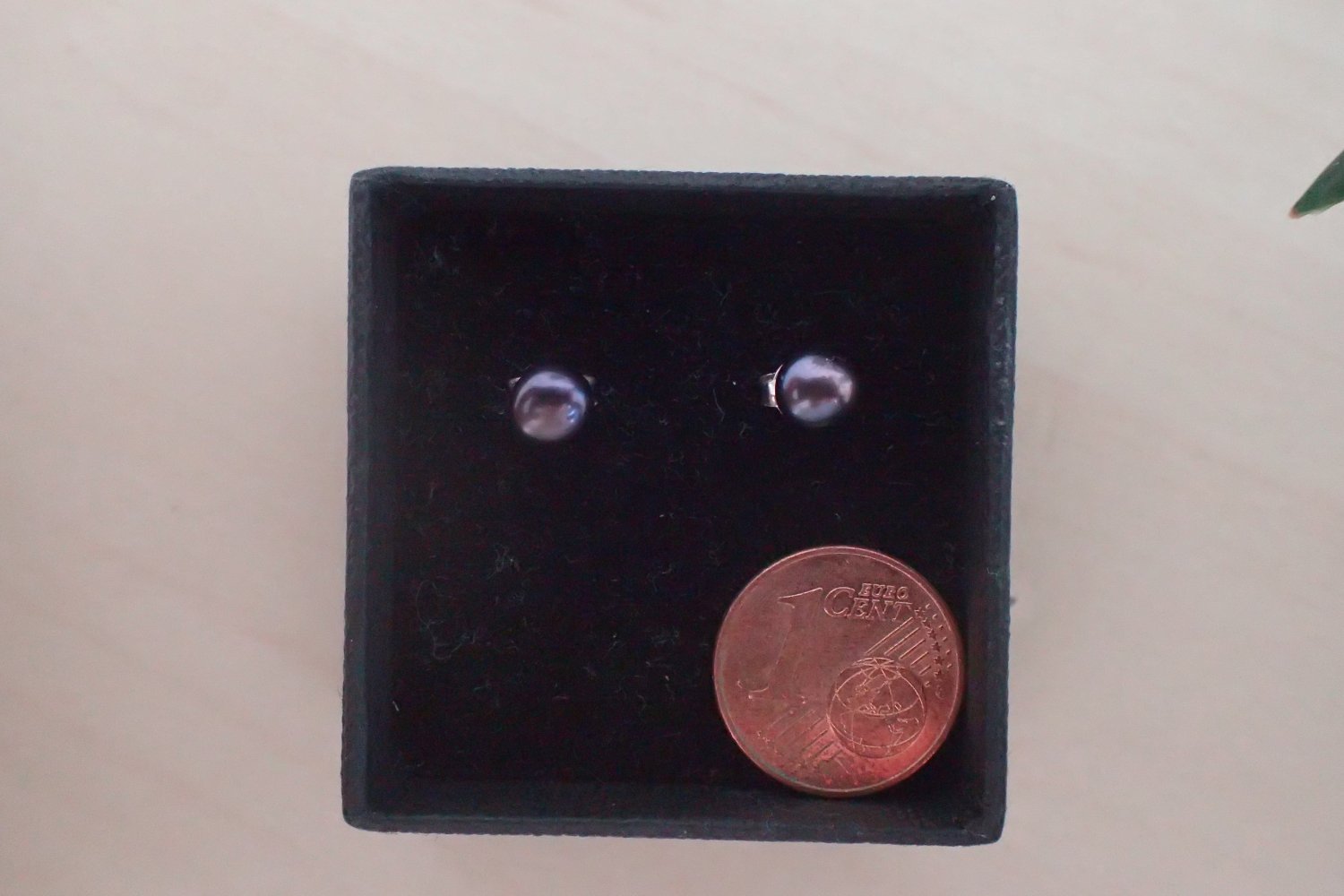 Lila Ohrstecker, 925 Sterling Silber