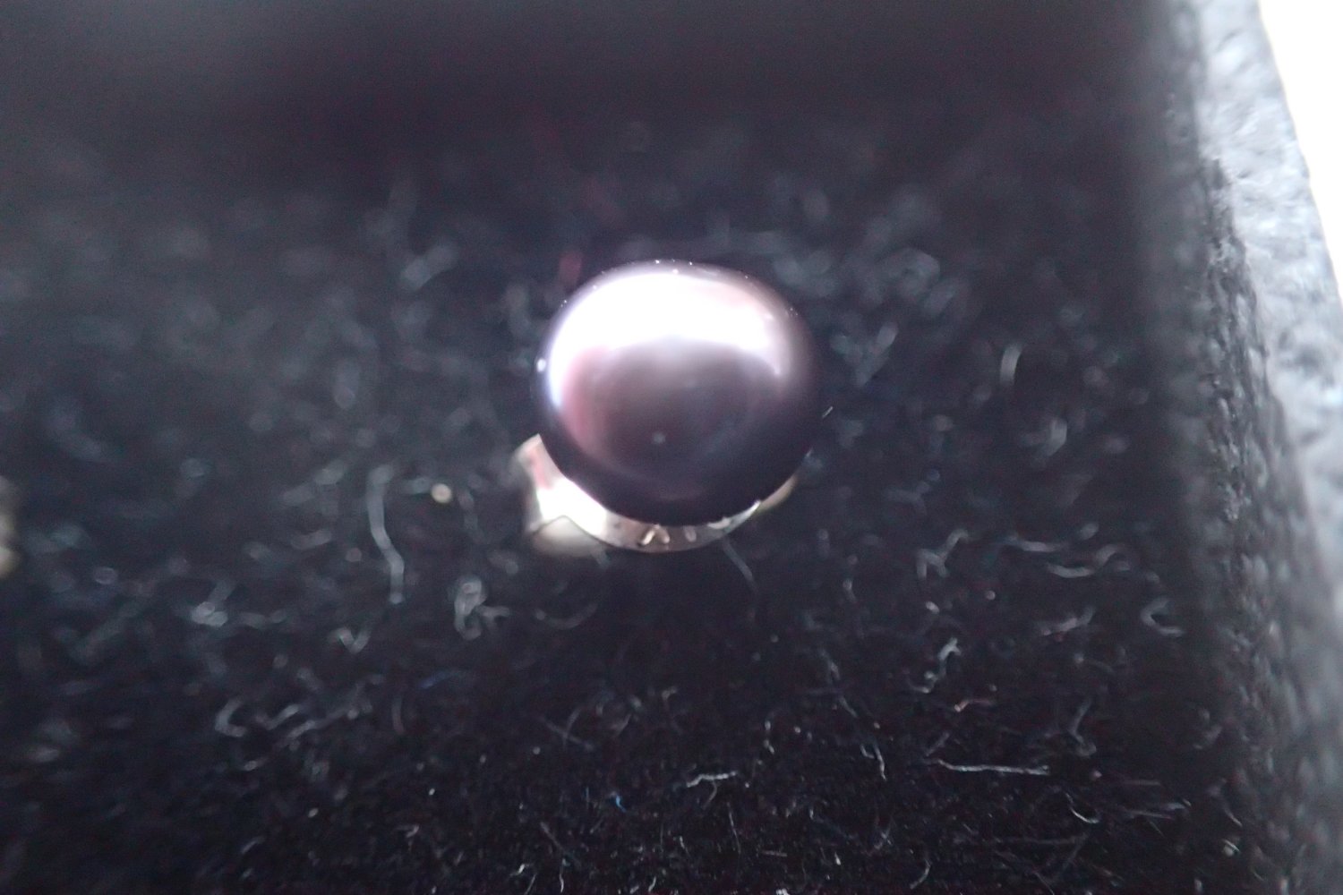 Lila Ohrstecker, 925 Sterling Silber