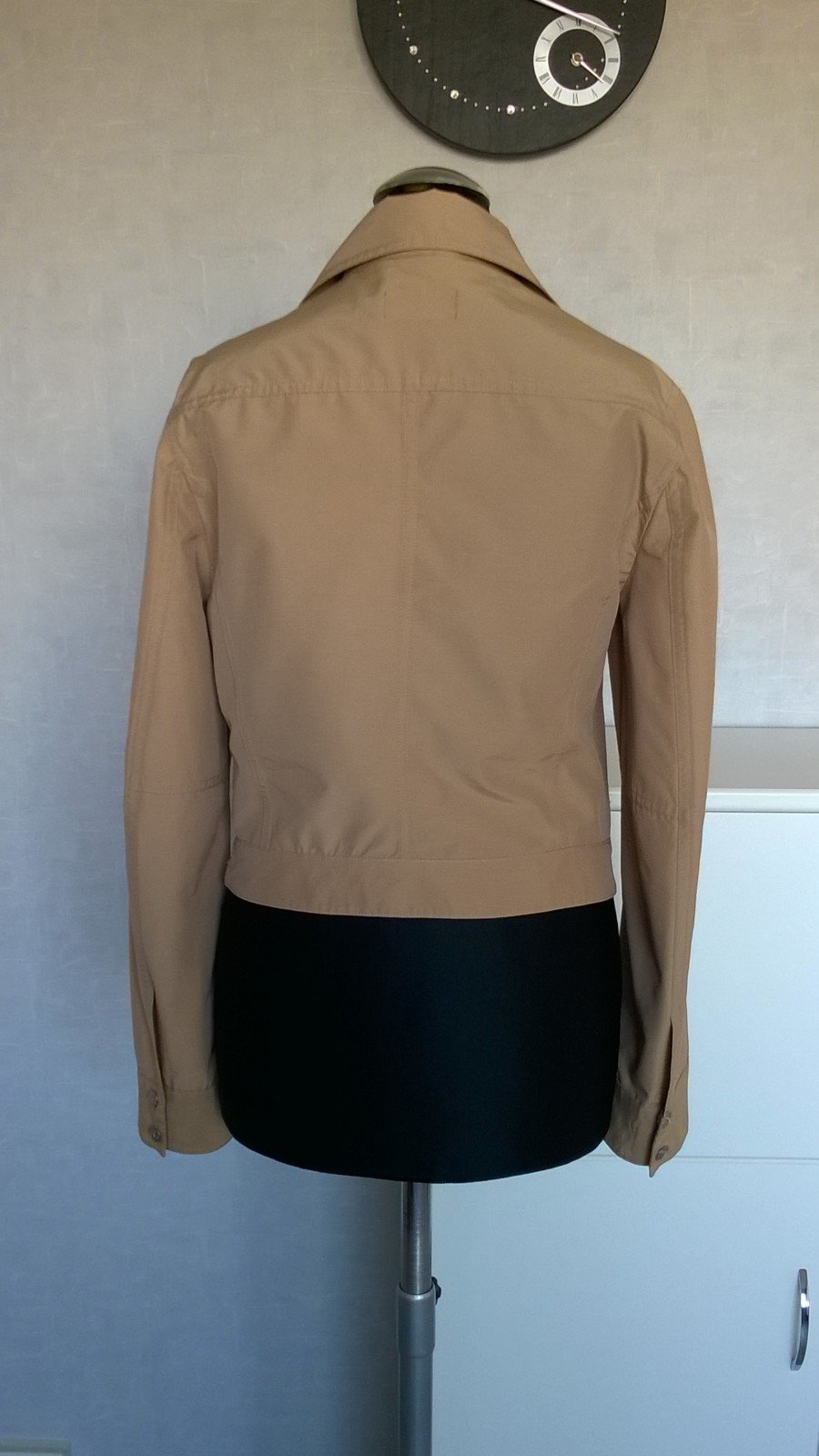 Jacke Bikerjacke Jäckchen crop camel Gr. XS MNG