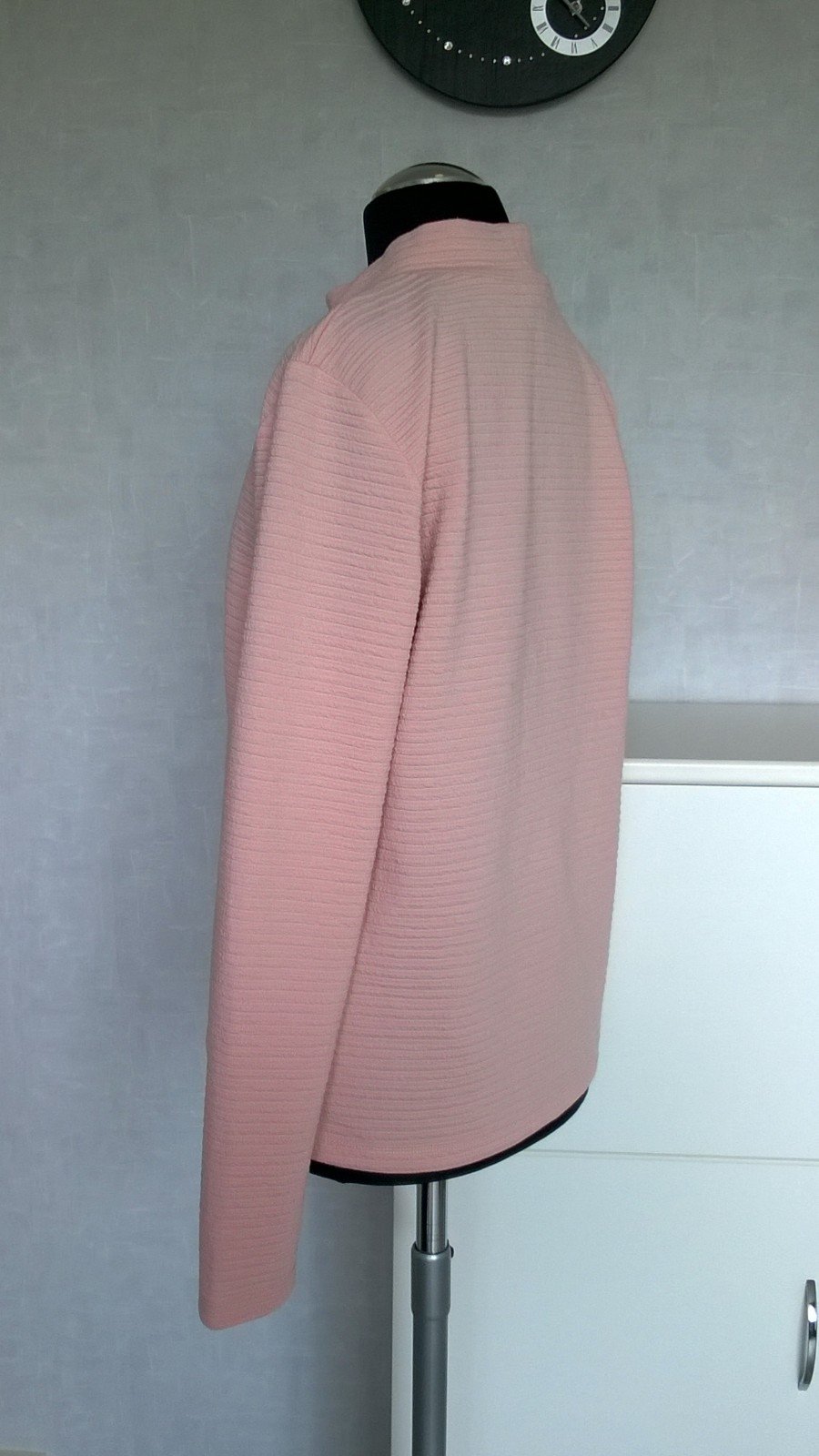 strukturiertes Shirt Pulli Oberteil Longsleeve Langarm altrosa nude Gr. M Jacqueline de Yong