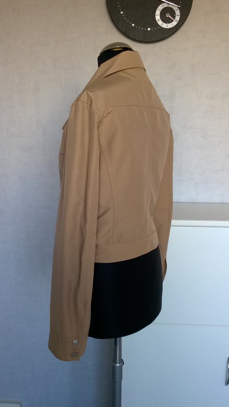 Jacke Bikerjacke Jäckchen crop camel Gr. XS MNG