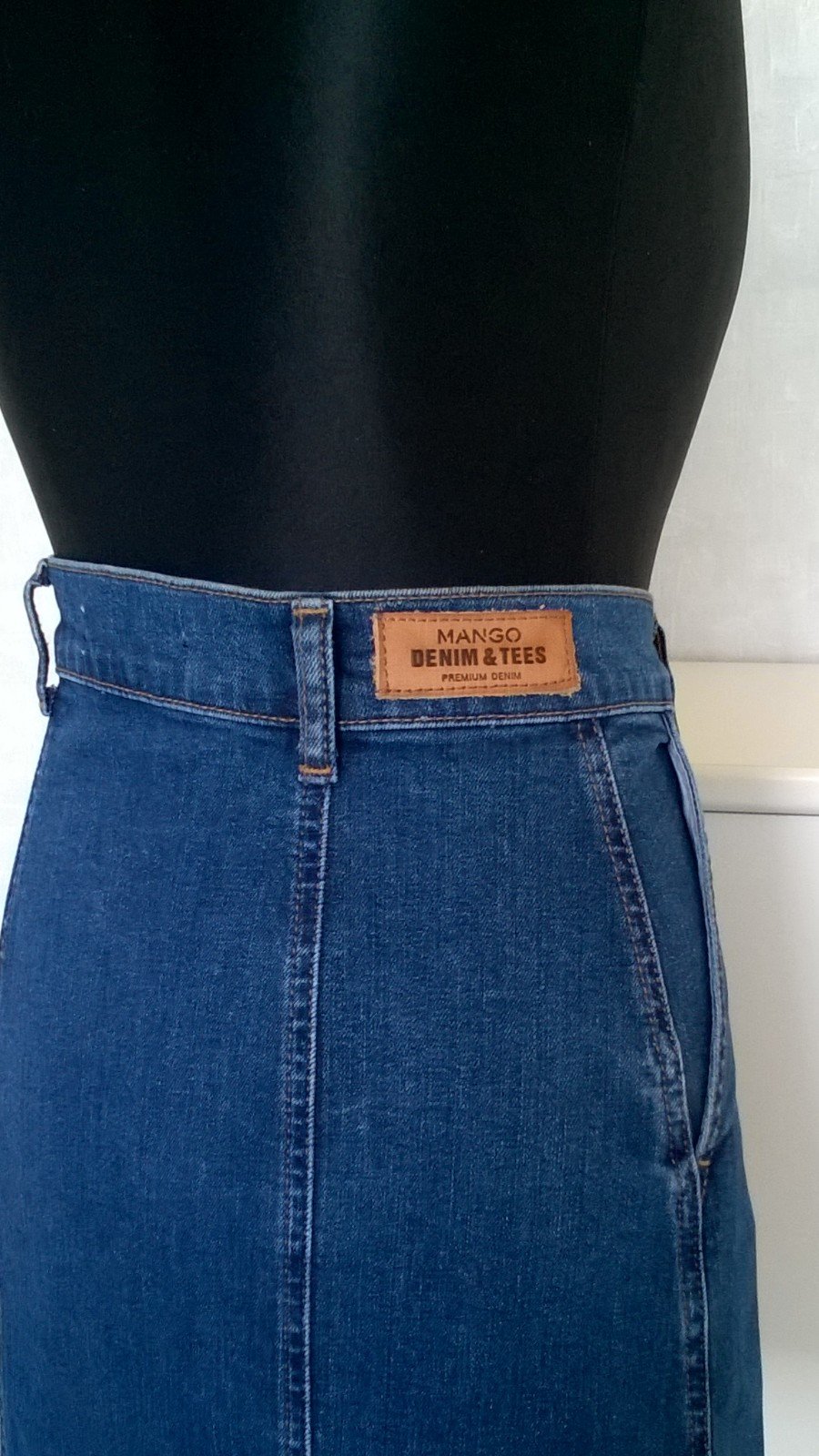 Jeansrock Minirock A-Linie dunkelblau Gr. XS Mango Denim & Tees neu
