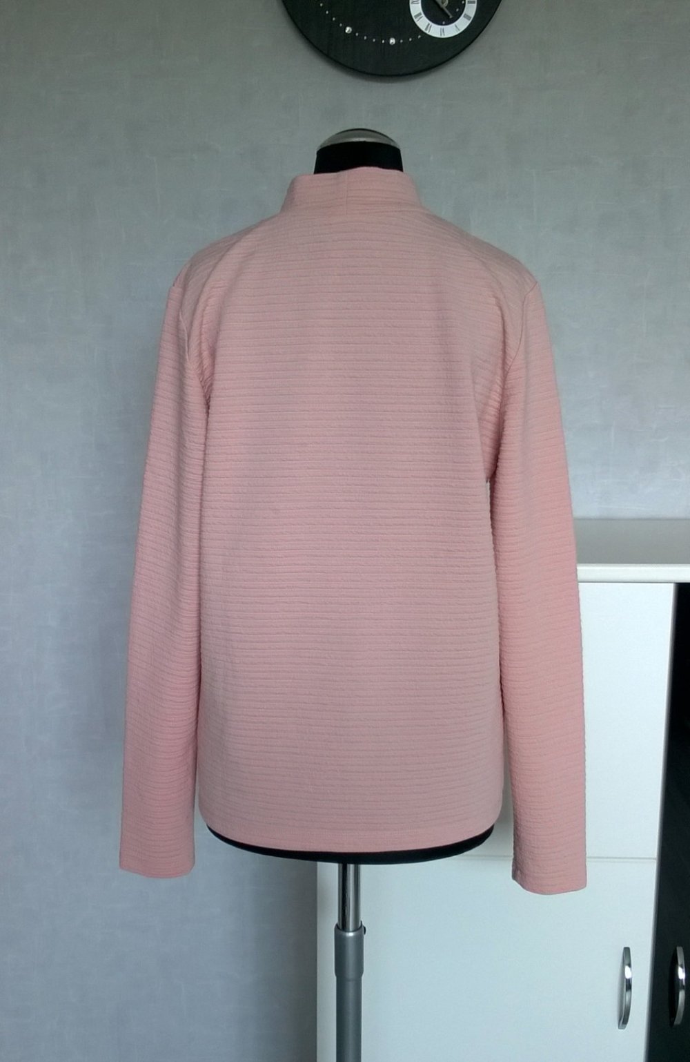 strukturiertes Shirt Pulli Oberteil Longsleeve Langarm altrosa nude Gr. M Jacqueline de Yong