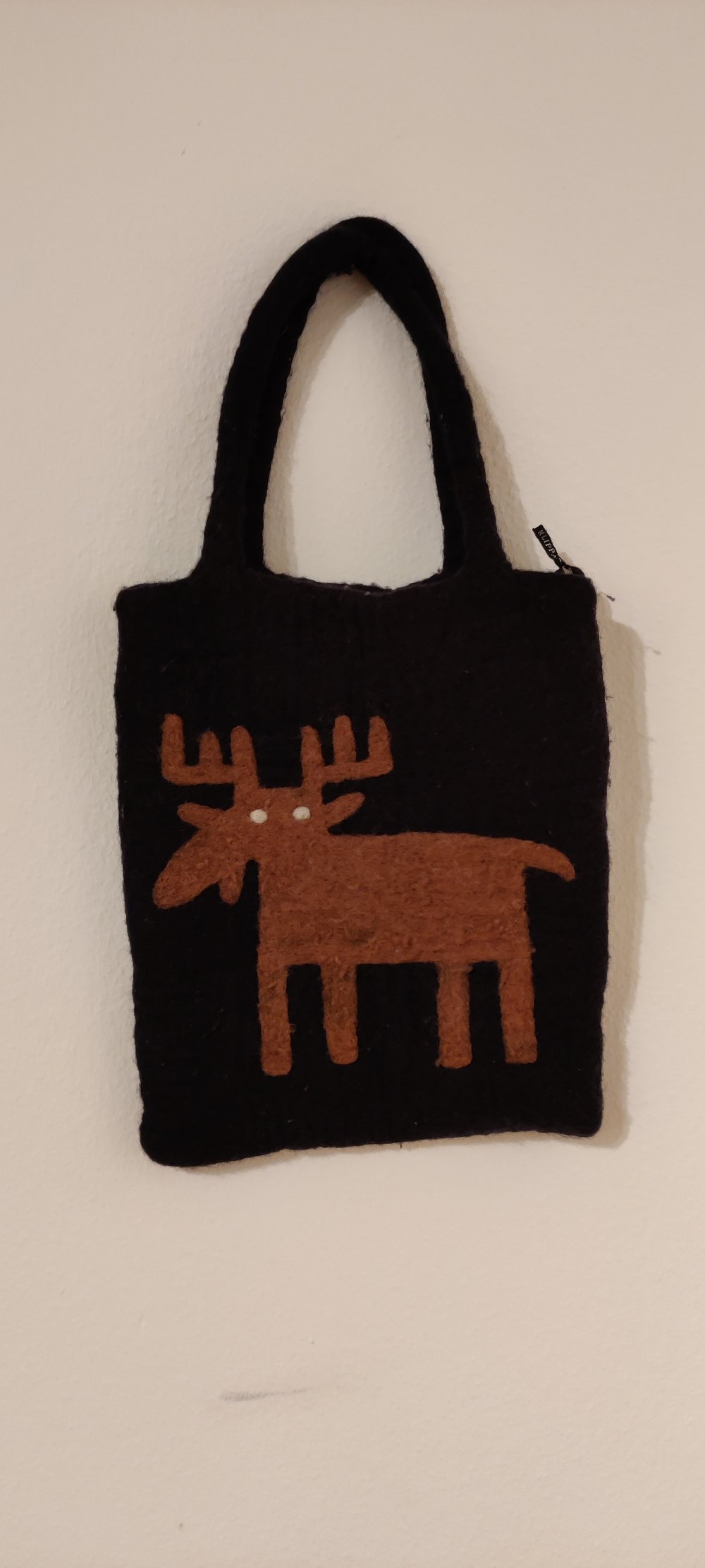 Finnische Filz Tasche mit Rentiermotiv