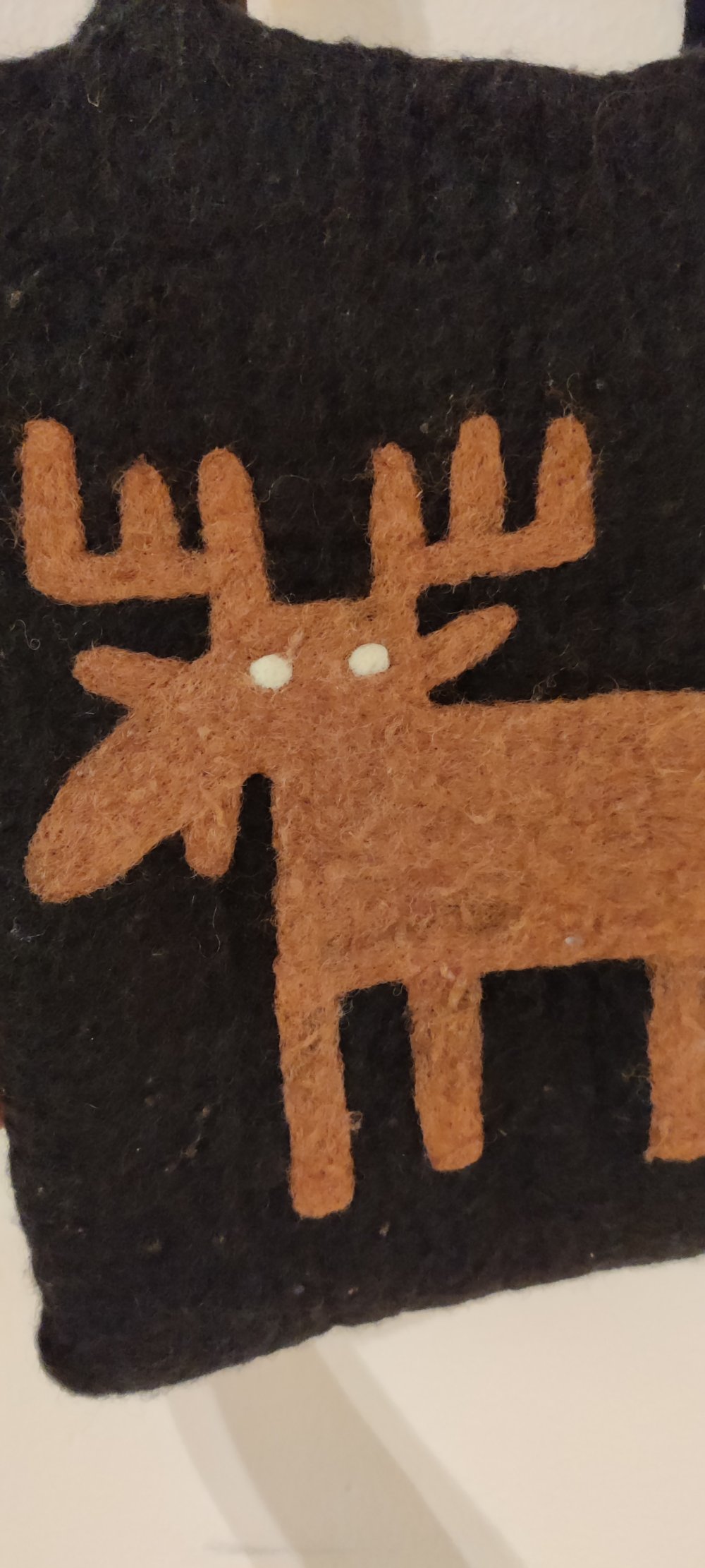 Finnische Filz Tasche mit Rentiermotiv