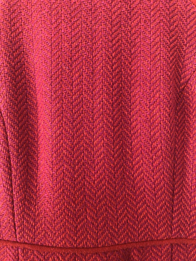 Schönes Rosarot Wolle Kleid 