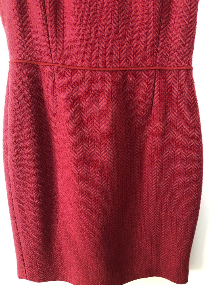 Schönes Rosarot Wolle Kleid 
