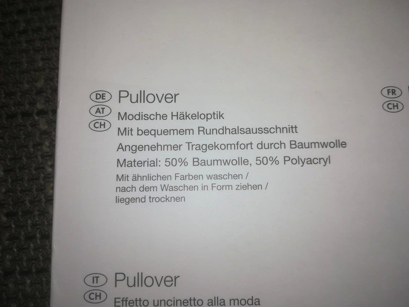 Schwarzer Pullover Modische Häkeloptik gr 40/42 neu