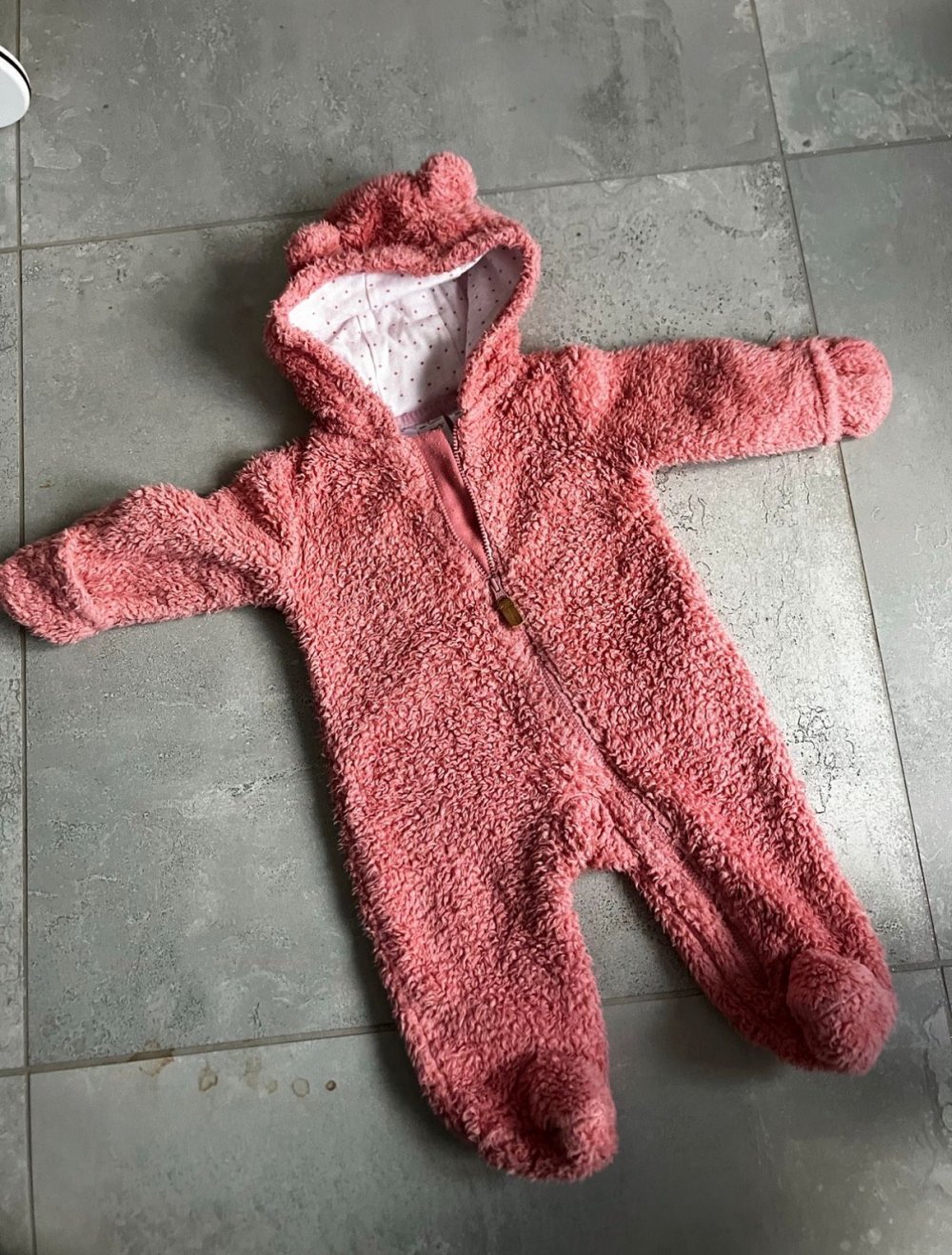 Kuscheliger Baby Overall rosa Größe 3 Monate ❤️