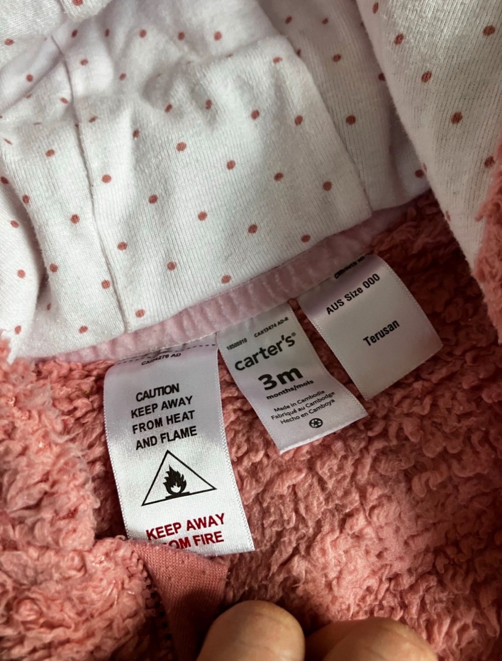 Kuscheliger Baby Overall rosa Größe 3 Monate ❤️
