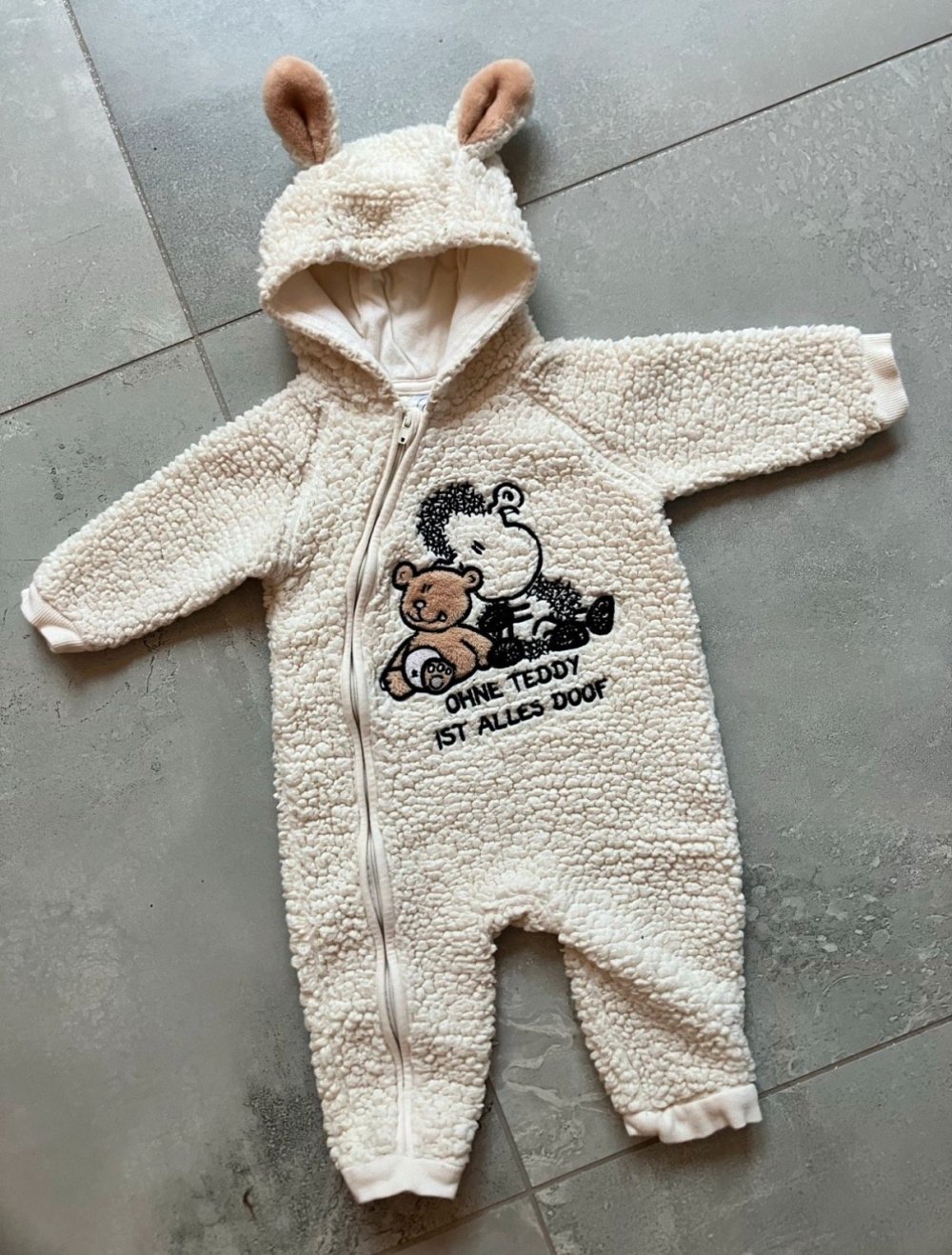 Sheep World,  Baby Overall Größe 56,62 kuschelig Teddy ohne Fuß