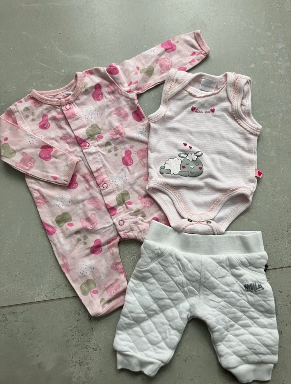 Baby Set 50/56 Hose Body Schlafanzug Neuwertig Babyface Bornino !